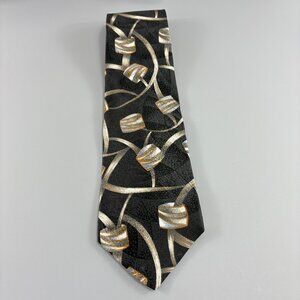 Palatina Black / Cream / Blue Men's Tie 4" x 58"